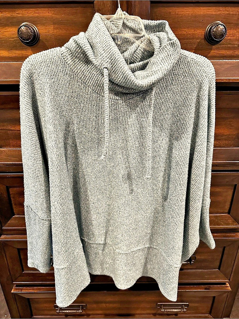 Cherish turquoise cowl Neck Sweater